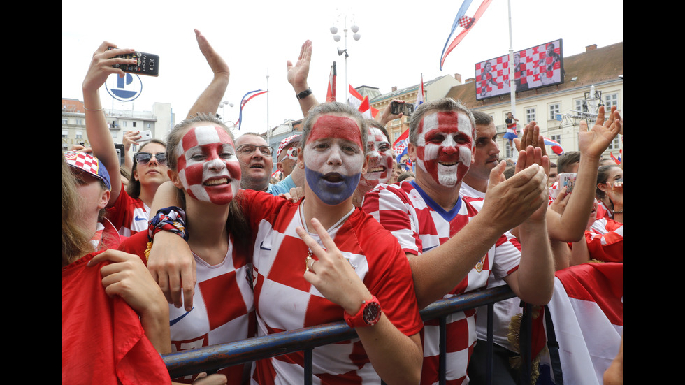 Посрещнаха отбора на Хърватия като национални герои