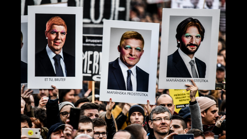 Десетки хиляди на протест в Словакия