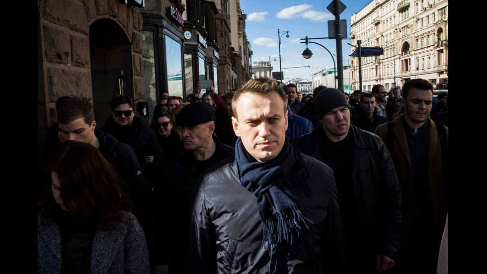 Задържаха виден руски опозиционер по време на протест