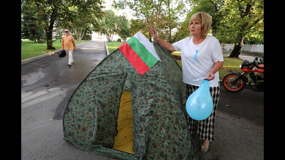 Протестите продължават: Медиците опънаха палатки пред парламента