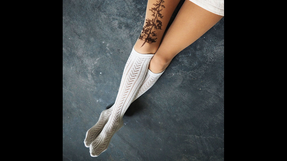 Чорапогащник, който създава илюзията, че сте татуирани