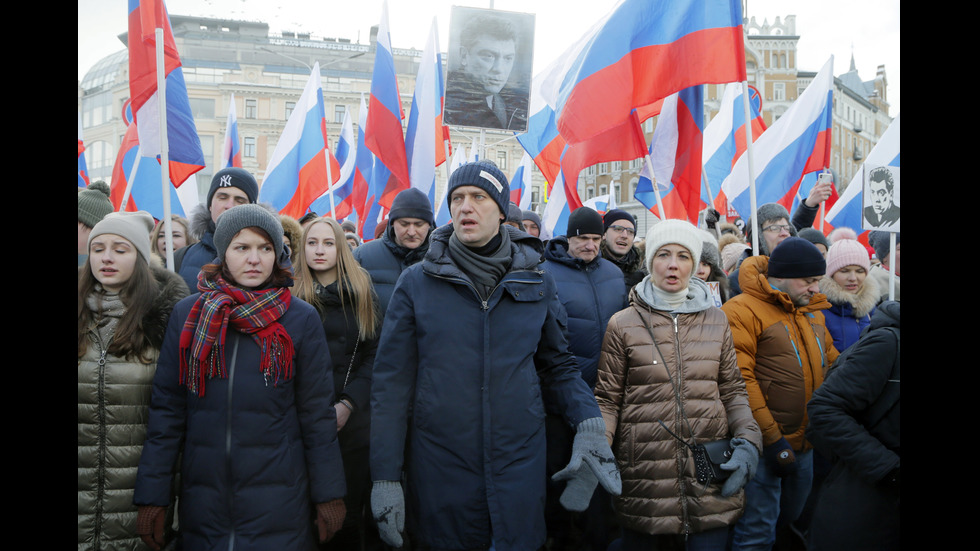 В Москва се проведе шествие в памет на Борис Немцов