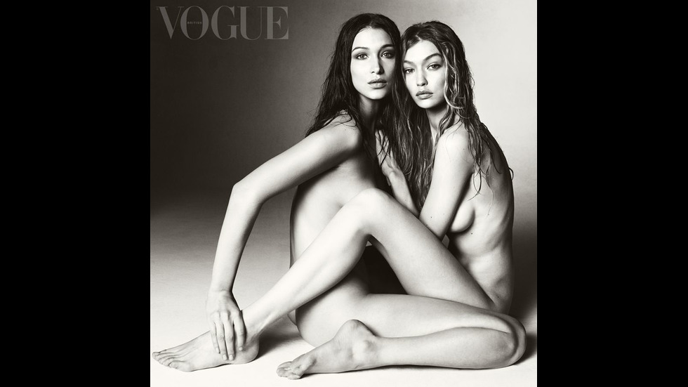 Бела и Джиджи Хадид се съблякоха за британския „Vogue”