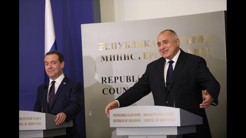 Борисов и Медведев обсъдиха енергийното сътрудничество