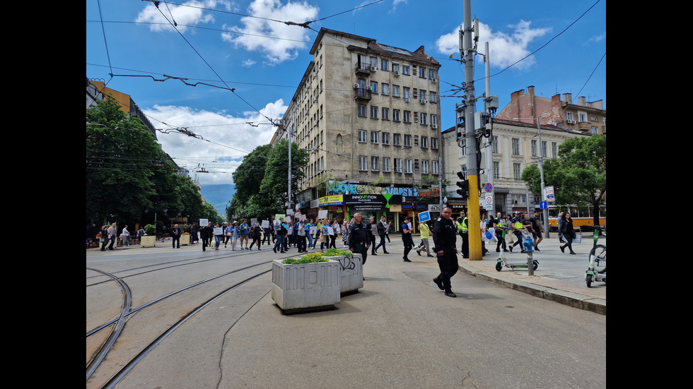 "Стоп на беззаконието на пътищата": Протест в центъра на София