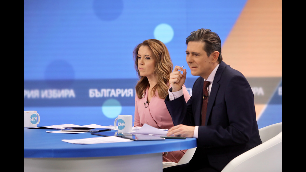 ЗАД КАДЪР: Изборното студио на NOVA