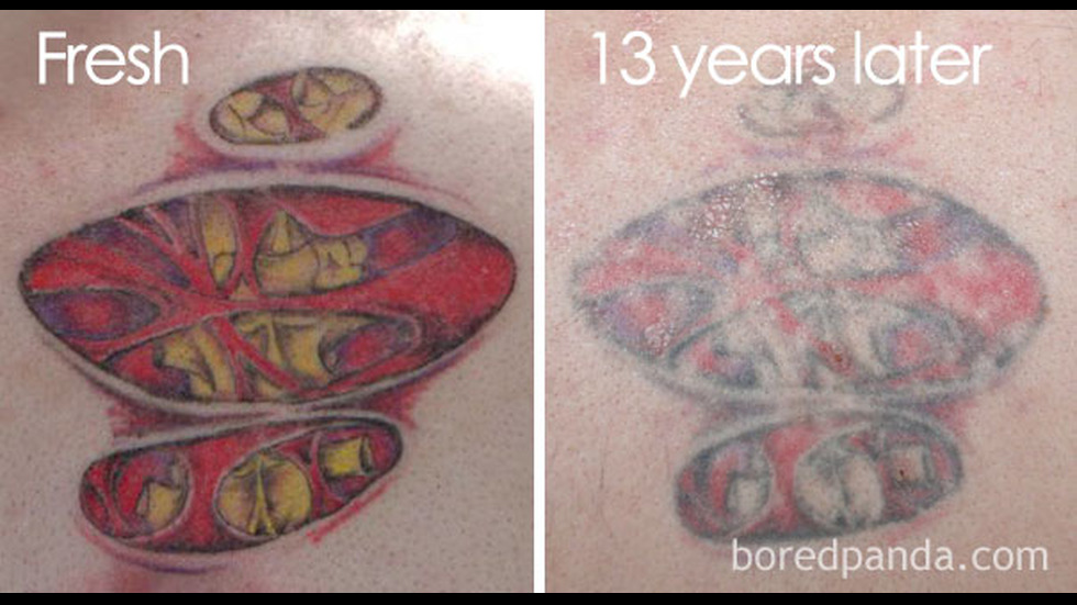 Татуировки спустя время