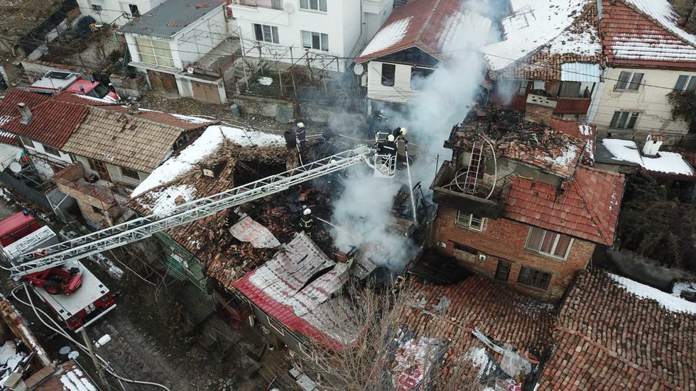 Пожар във "Вароша" във Велико Търново