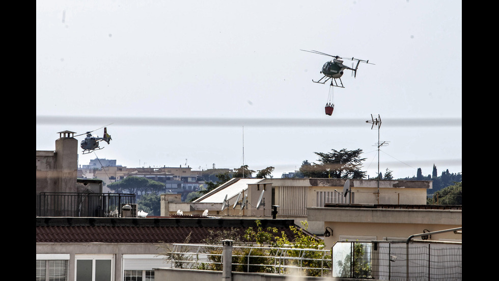 Горски пожар избухна в известен италиански парк