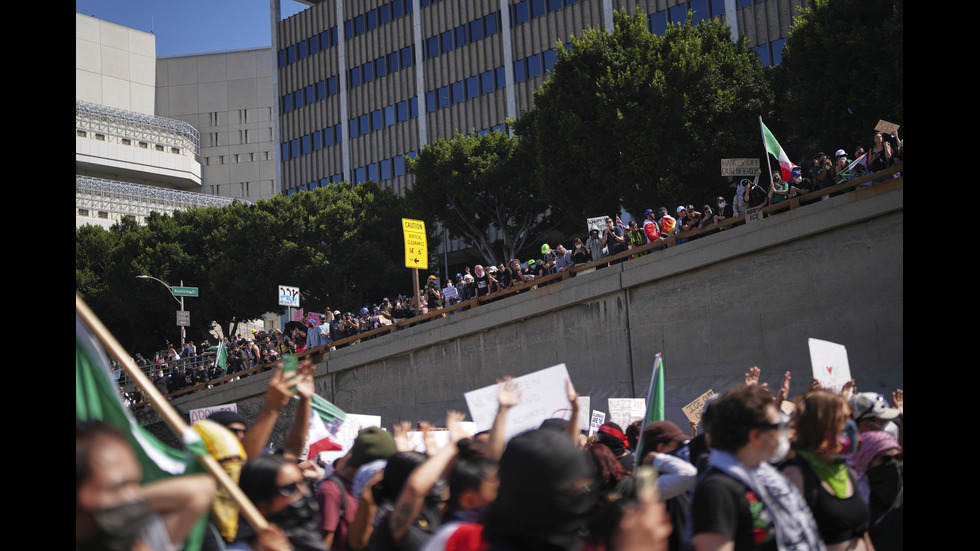 Сблъсъци между Гвардията и протестиращи в Лос Анджелис