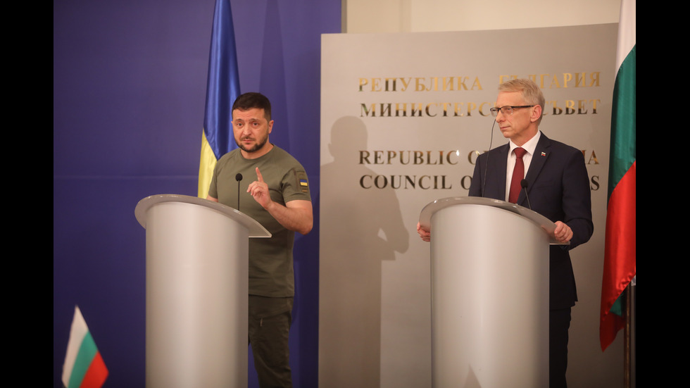 Зеленски на визита в България