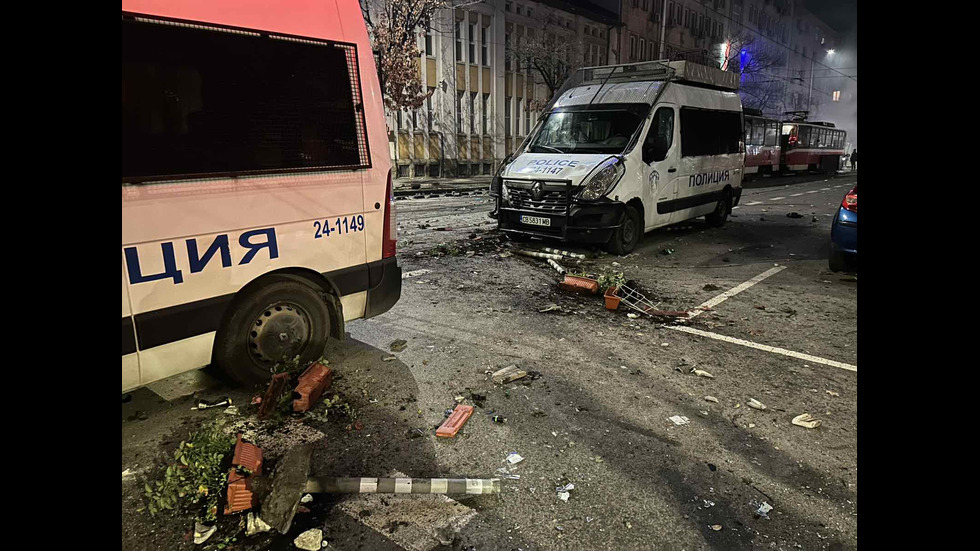 Погром след протеста в центъра на София