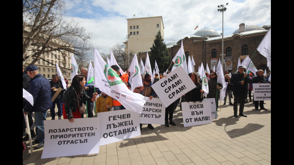 Лозари излязоха на протест