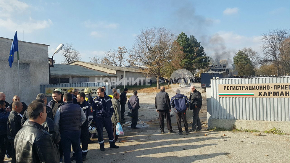 Бунт в бежанския център в Харманли