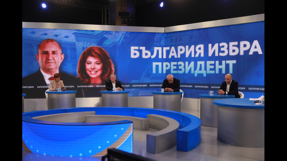 ЗАД КАДЪР: Изборното студио на NOVA в деня на балотажа