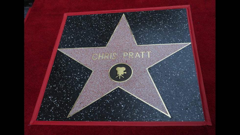 Крис Прат получи звезда на Холивудската алея на славата