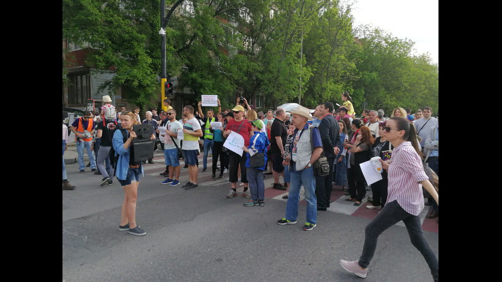 Протест в защита на трамвай в София