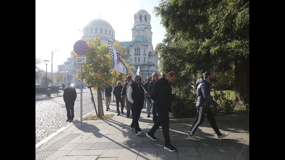 Протест на таксиметровия бранш в София