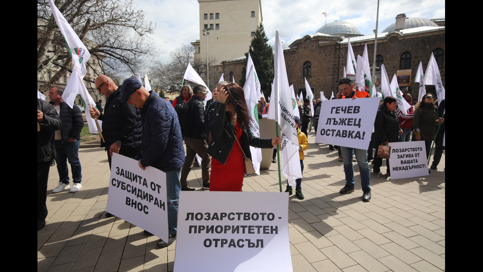 Лозари излязоха на протест