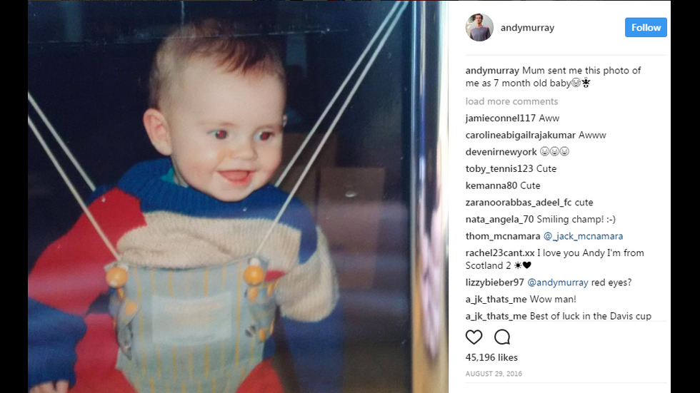 Анди Мъри като дете и в началото на кариерата си