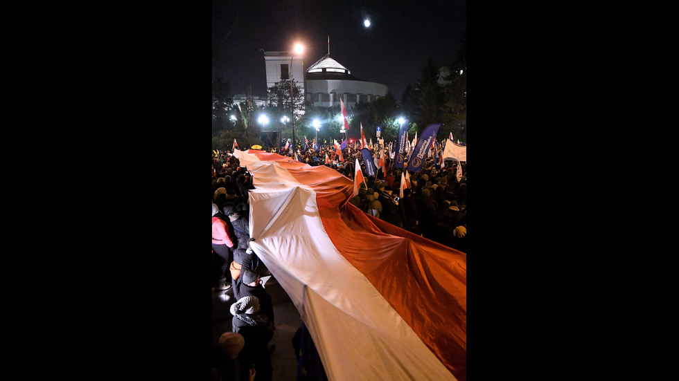 Парламентарна криза и масови протести в Полша