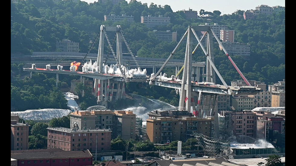 Взрививиха моста в Генуа, който погреба 43 души