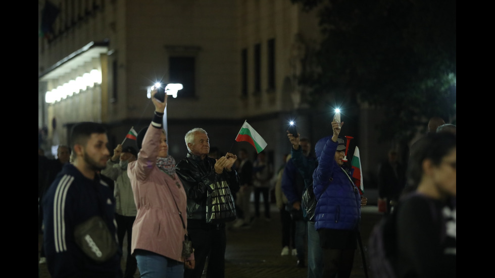 80-а вечер на антиправителствени протести в София