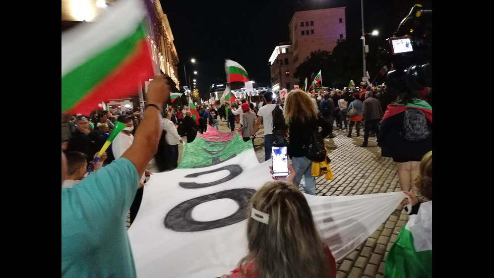 87 вечер на антиправителствени протести