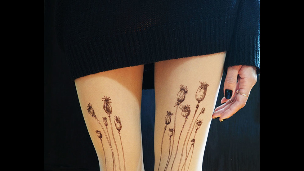 Чорапогащник, който създава илюзията, че сте татуирани