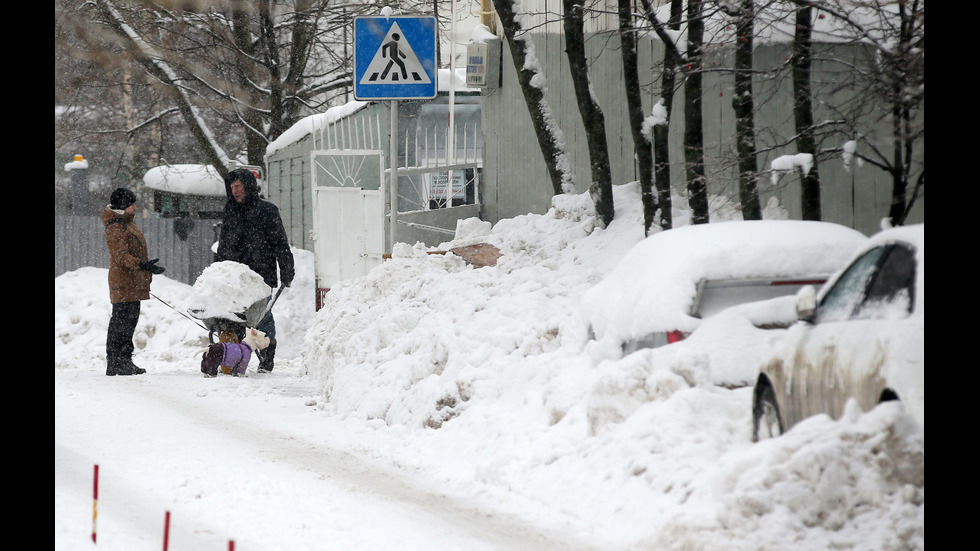 Рекорден снеговалеж в Москва