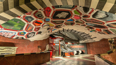 Стокхолмското метро: Най-голямата художествена галерия в света