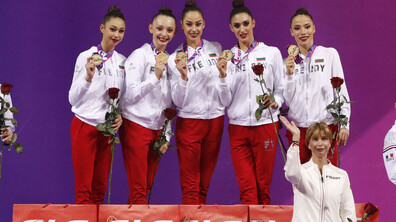 Златни медали за ансамбъла и Стилияна Николова на Световното по художествена гимнастика