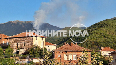 Пожарът в Гърция отново стигна до българската граница