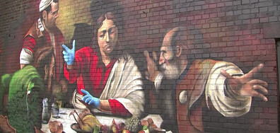 Виртуално сафари и Графити по стените на сгради в Лондон отдават почит към здравните работници