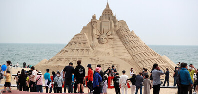 Фестивал на пясъчните скулптури в Южна Корея