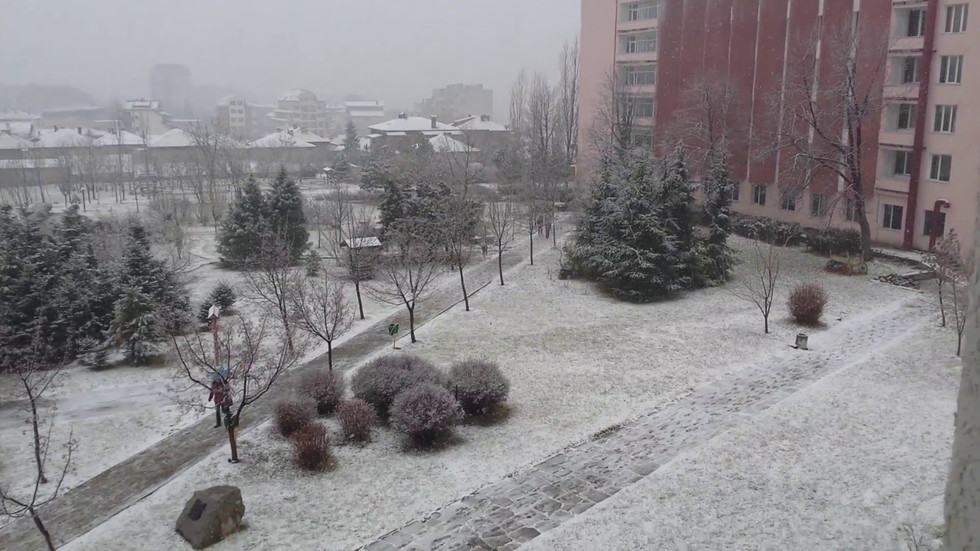 Сняг във Хасково