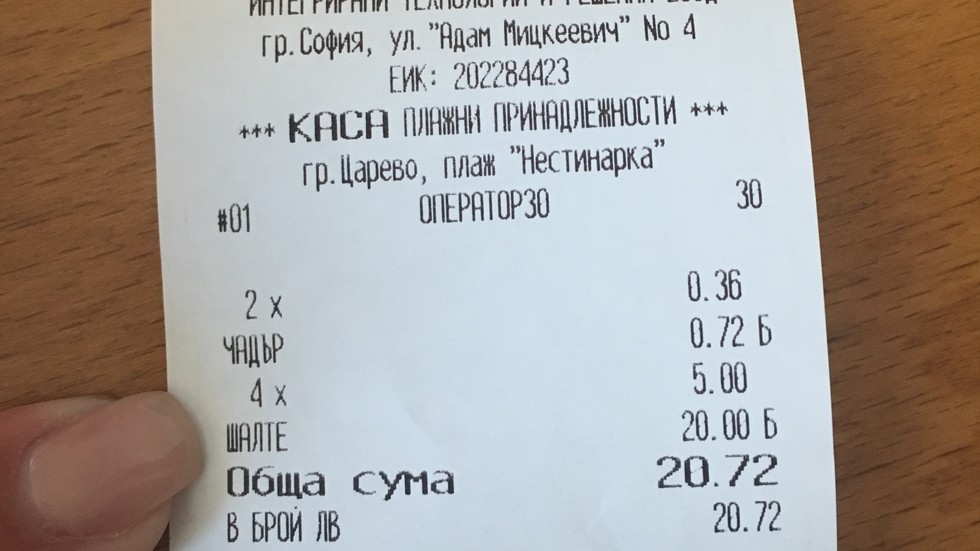 Цени на шезлонг и чадър