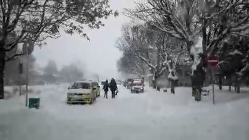 Сняг и затруднено движение в Разград