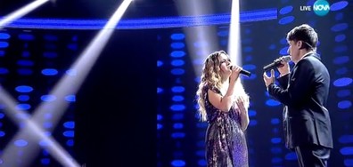 Марио Николов и Виктория Ангелова - Say something - X Factor Live
